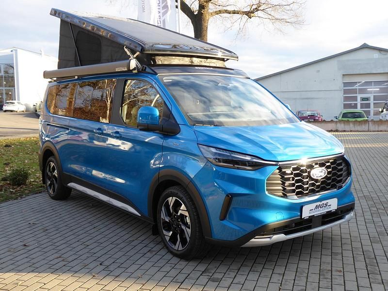 Neu Ford Tourneo Custom Active 170 PS (125 kW) 2025 Digital aqua blue metallic Van