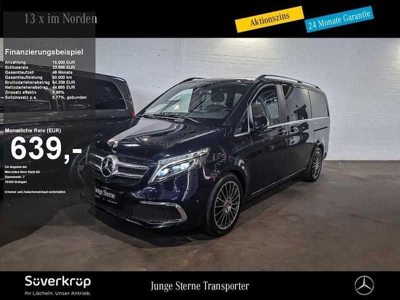 Blau Gebraucht 2019 Mercedes V300 Exclusive Van / Kleinbus | 57.492 € (Teuer) - Bild 1/3