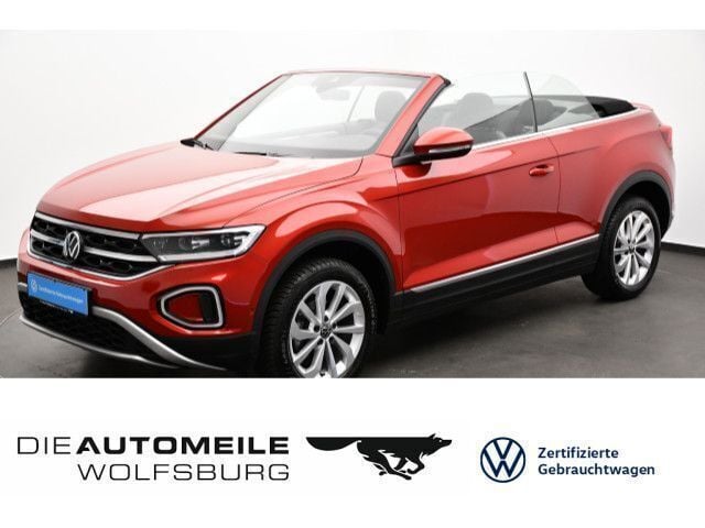 Kings red metallic Gebraucht 2024 VW T-Roc Cabriolet Style Cabrio | 24.980 € (Superpreis) - Bild 1/4