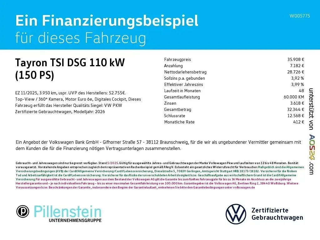 Gebraucht VW Tayron 150 PS (110 kW) 2025 Schwarz SUV