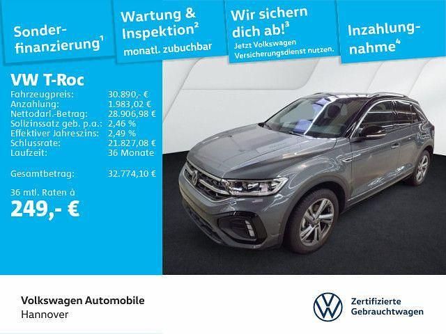 Indiumgrau metallic Gebraucht 2025 VW T-Roc R-line SUV | 30.890 € (Guter Preis) - Bild 1/3