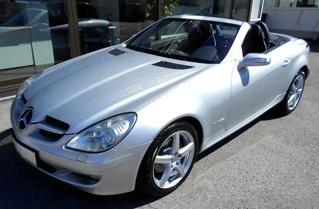 Gebraucht Mercedes SLK200 163 PS (119 kW) 2005 Silber Cabrio