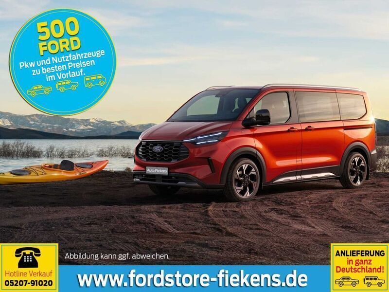 Schwarz Gebraucht 2024 Ford Tourneo Custom Titanium Van / Kleinbus | 53.950 € (Teuer) - Bild 1/4