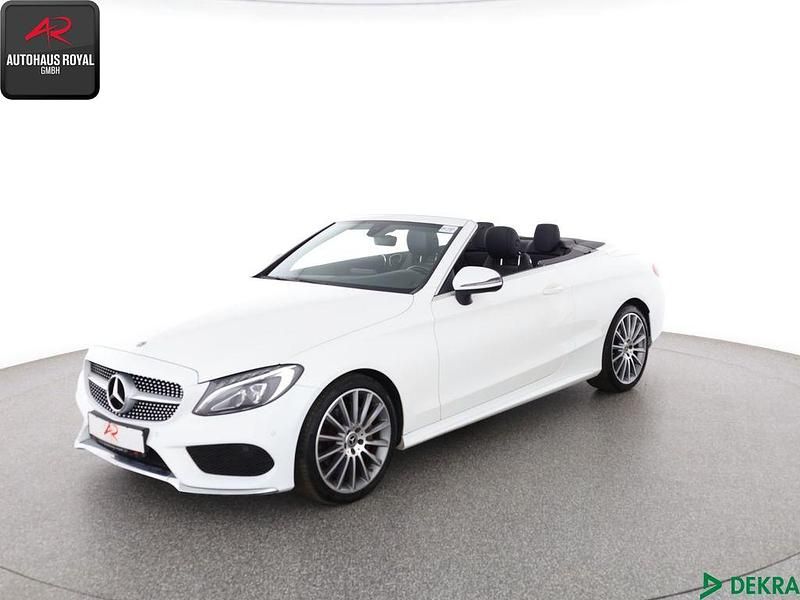 Weiß Gebraucht 2018 Mercedes C200 AMG Cabrio | 25.880 € (Superpreis) - Bild 1/4