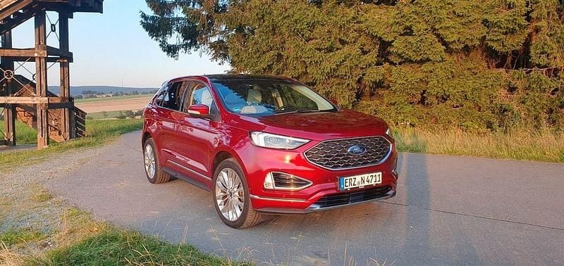 Rot Gebraucht 2019 Ford Edge Vignale SUV | 22.999 € (Superpreis) - Bild 1/4