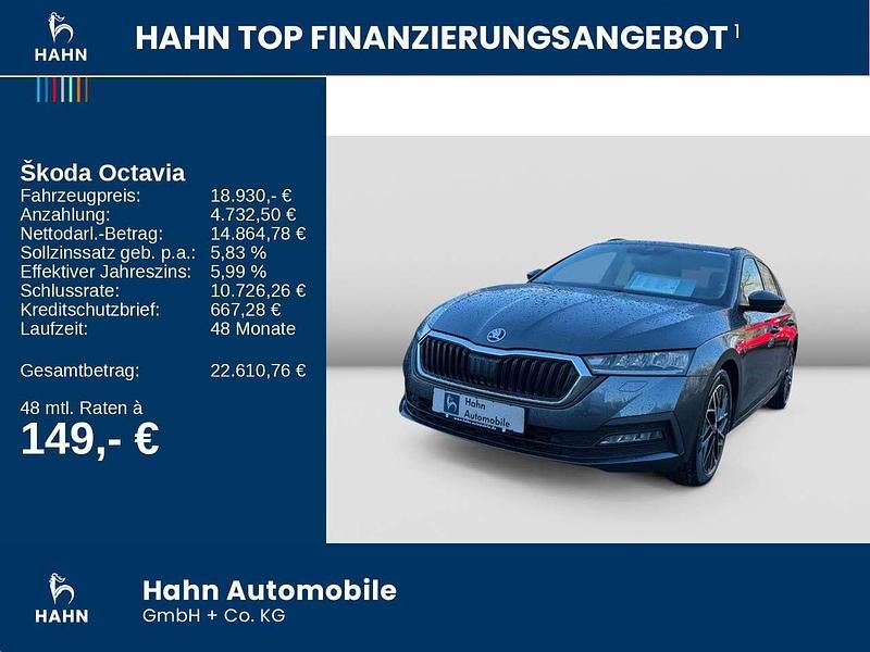 Gebraucht Skoda Octavia Clever 150 PS (110 kW) 2021 Quarzgrau metallic Kombi