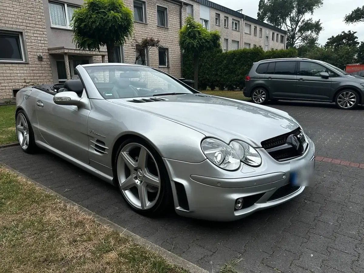 Gebraucht Mercedes SL500 306 PS (225 kW) 2005 Silber Cabrio