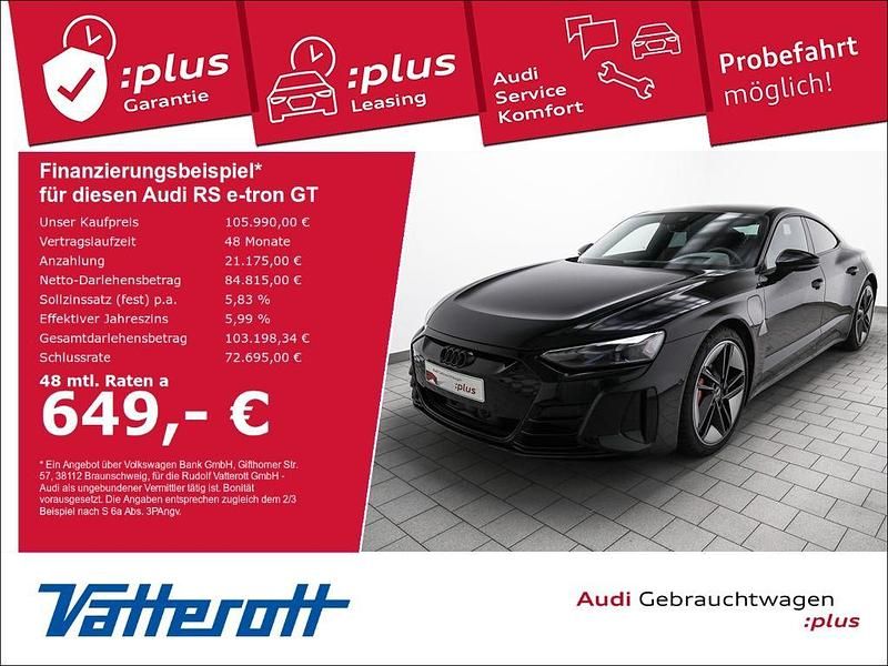 Schwarz Gebraucht 2023 Audi RS e-tron GT Ambiente Limousine | 105.990 € - Bild 1/4