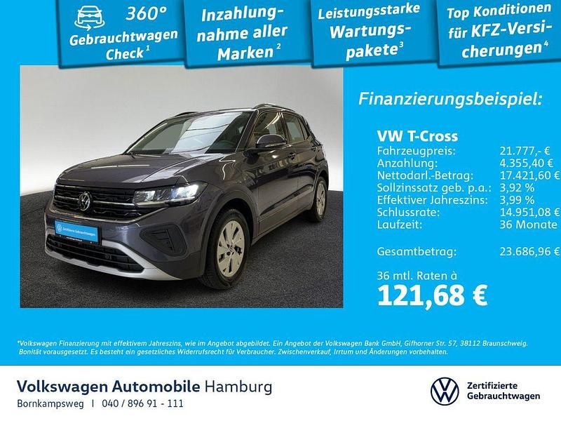 5w rauchgrau metallic Gebraucht 2025 VW T-Cross Life SUV | 21.777 € (Fairer Preis) - Bild 1/3