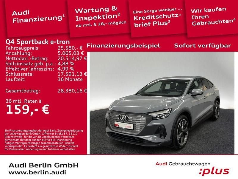 Kieselgrau Gebraucht 2022 Audi Q4 Sportback e-tron Ambiente SUV | 25.580 € (Fairer Preis) - Bild 1/3