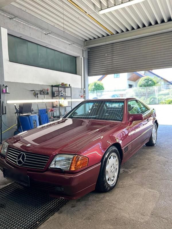 Rot Gebraucht 1993 Mercedes SL500 Cabrio | 24.900 € - Bild 1/4