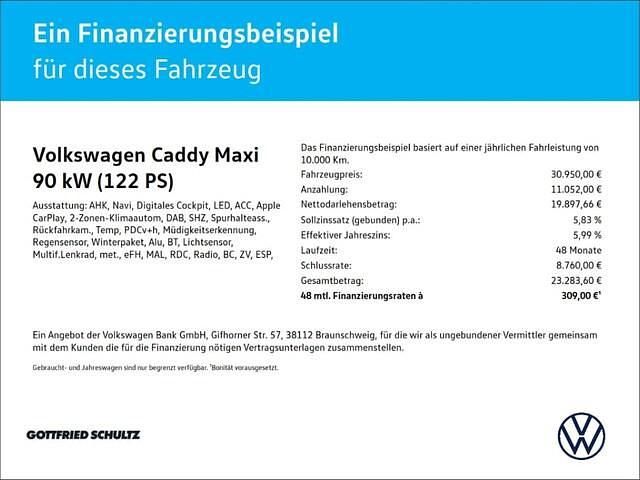 Gebraucht 2021 VW Caddy Maxi Life Life Van / Kleinbus | 30.950 € (Fairer Preis) - Bild 1/1