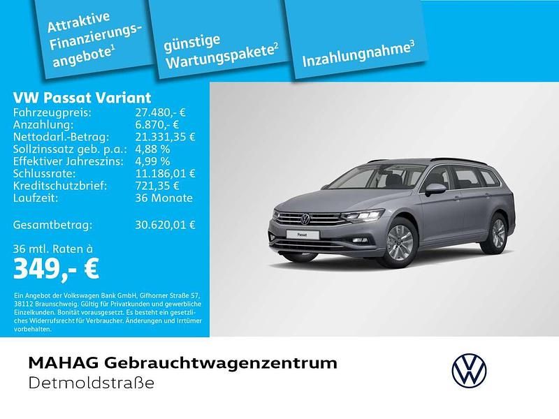 Mondsteingrau Gebraucht 2023 VW Passat Business Kombi | 27.480 € (Fairer Preis) - Bild 1/2