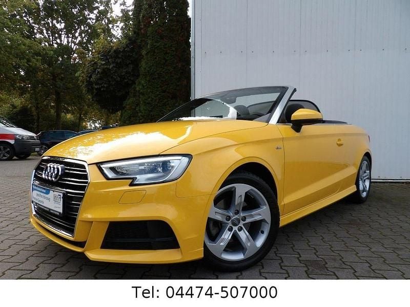 Gelb Gebraucht 2017 Audi A3 Cabriolet S-Line Cabrio | 19.980 € (Fairer Preis) - Bild 1/4