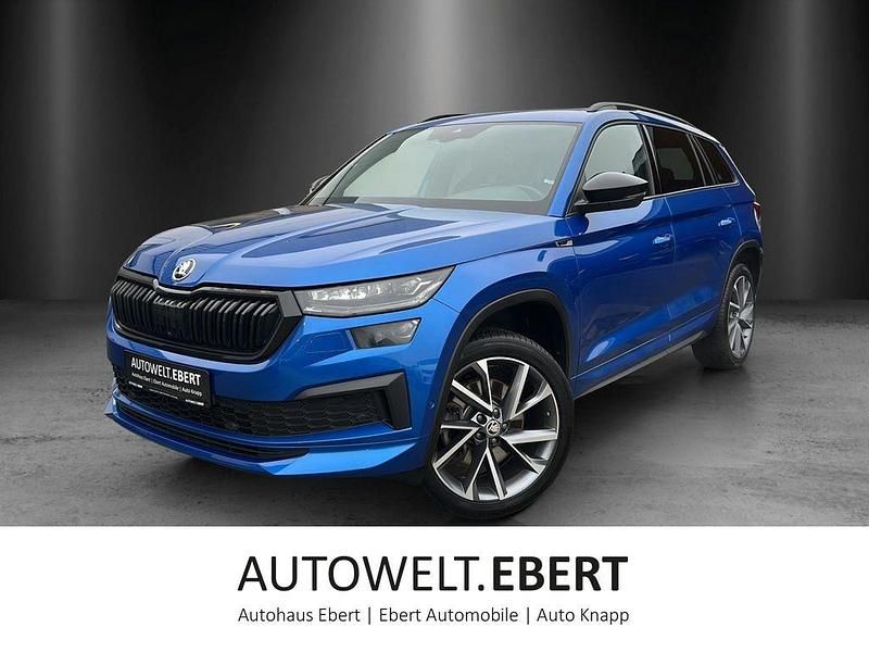 Blau Gebraucht 2022 Skoda Kodiaq SportLine SUV | 38.690 € (Etwas zu teuer) - Bild 1/4
