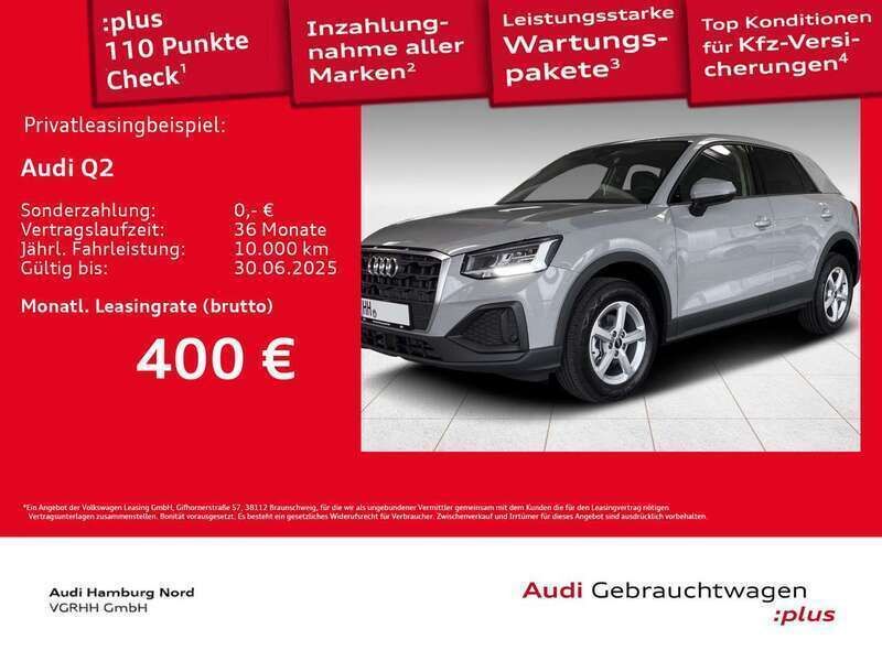 Pfeilgrau perleffekt Gebraucht 2024 Audi Q2 Ambiente SUV | 31.930 € (Etwas zu teuer) - Bild 1/3