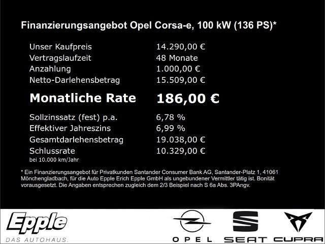 Gebraucht Opel Corsa-e Edition 100 kW (136 PS) 2021 Orange Kleinwagen