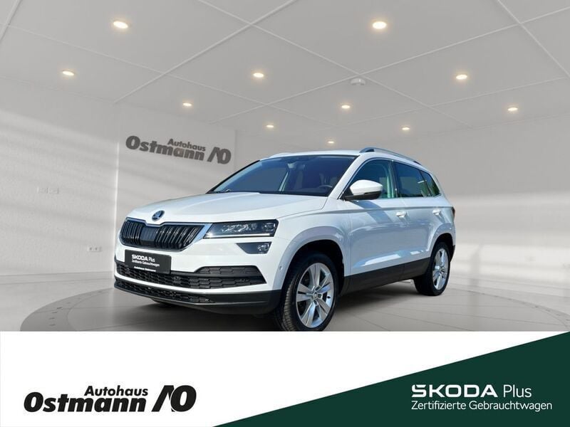 Moonweiss metallic Gebraucht 2022 Skoda Karoq Style SUV | 28.650 € (Fairer Preis) - Bild 1/4