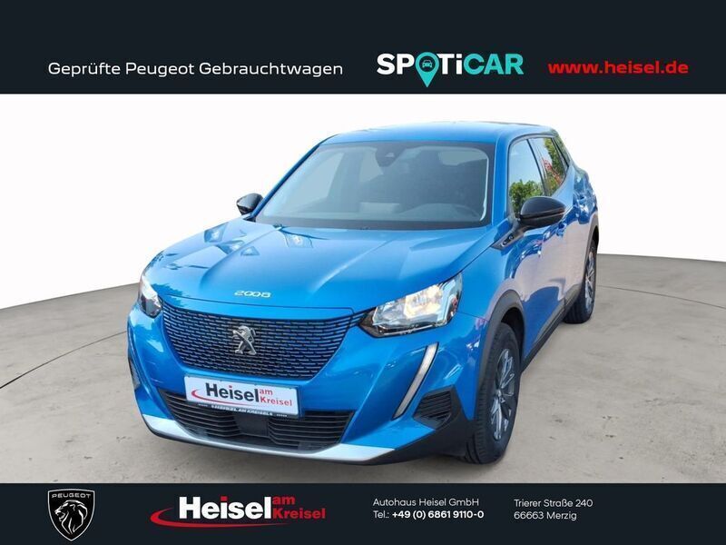 Vertigoblau Gebraucht 2022 Peugeot e-2008 Active SUV | 18.490 € (Fairer Preis) - Bild 1/4