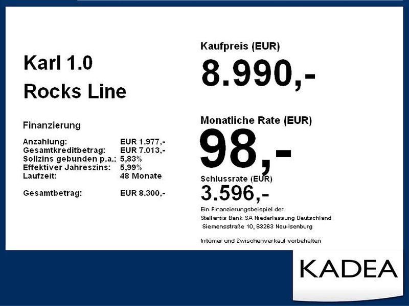 Gebraucht Opel Karl Rocks 130 PS (95 kW) 2019 Lava rot (metallic) Kleinwagen