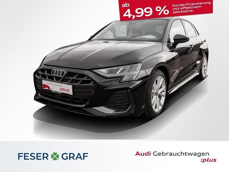 Mythosschwarzmetallic Gebraucht 2024 Audi A3 S-Line Limousine | 31.990 € (Guter Preis) - Bild 1/4