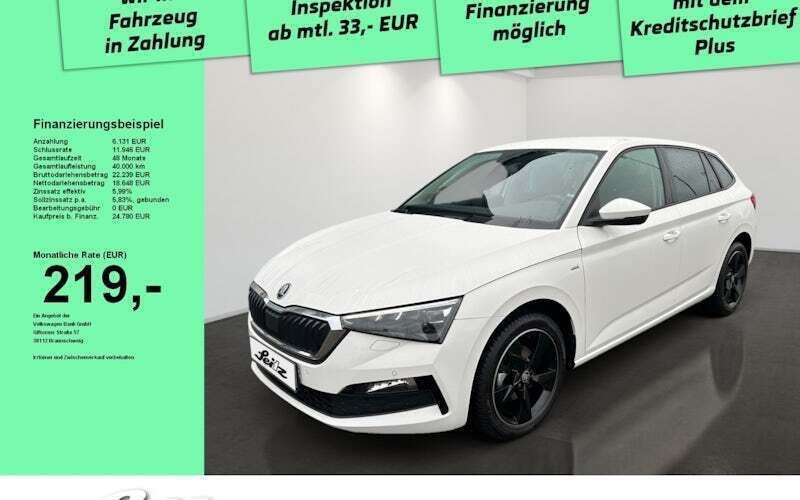 Candy weiss Gebraucht 2024 Skoda Scala Tour Kleinwagen | 24.780 € (Teuer) - Bild 1/4