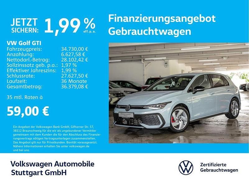 Crystal ice blue metallic Gebraucht 2024 VW Golf VIII GTI Limousine | 39.930 € (Etwas zu teuer) - Bild 1/4