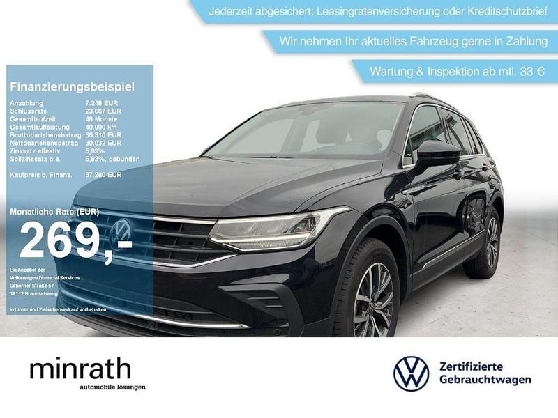 Schwarz Gebraucht 2024 VW Tiguan Life SUV | 37.280 € (Fairer Preis) - Bild 1/4