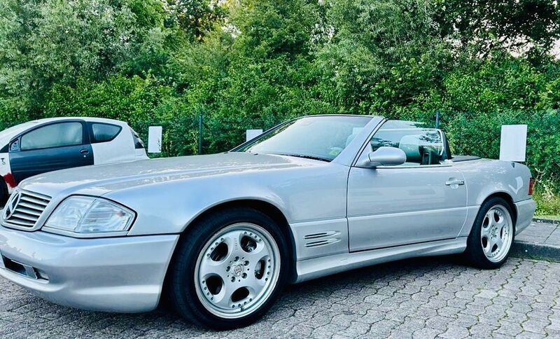 Silber Gebraucht 2002 Mercedes SL500 Cabrio | 22.800 € - Bild 1/4