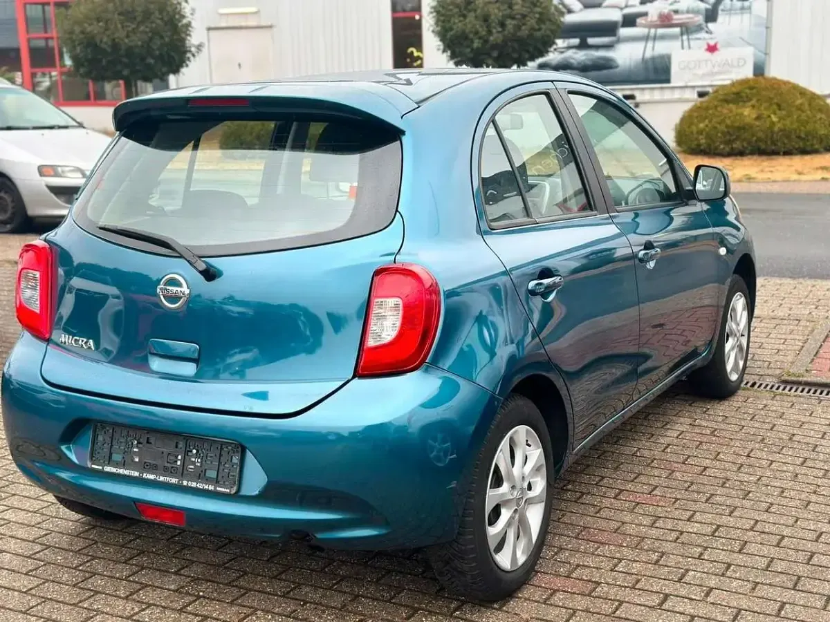 Gebraucht Nissan Micra Acenta 80 PS (58 kW) 2016 Türkis Kleinwagen