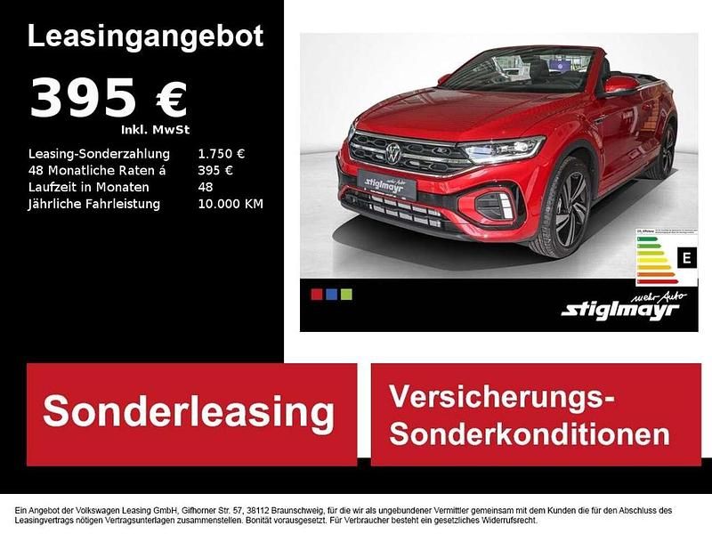 Kings red metallic schwarz Neu 2025 VW T-Roc Cabriolet R-line Cabrio | 44.880 € (Fairer Preis) - Bild 1/4