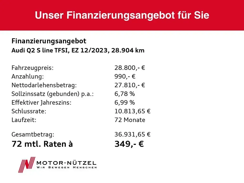 Gebraucht Audi Q2 Advanced 190 PS (139 kW) 2023 Mythosschwarz metallic SUV