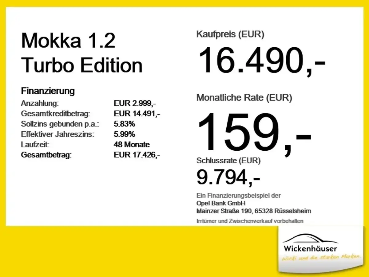 Gebraucht Opel Mokka Edition 131 PS (96 kW) 2023 Schwarz SUV