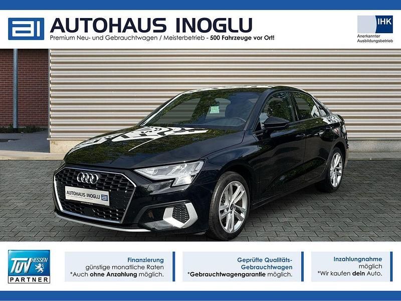 Schwarz mythosschwarz metallic (metallic) Gebraucht 2023 Audi A3 Ambiente Limousine | 25.980 € (Fairer Preis) - Bild 1/4