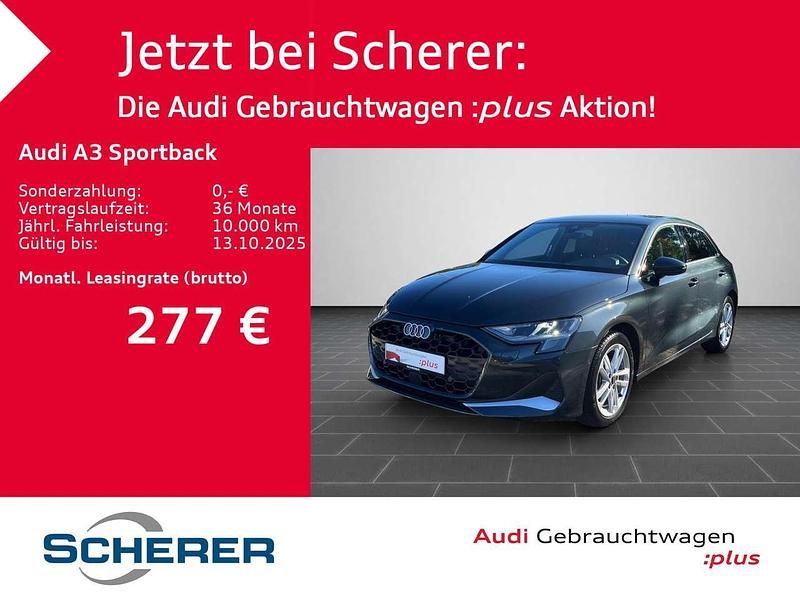 Manhattangrau metallic (metallic) Gebraucht 2025 Audi A3 Ambiente Limousine | 32.490 € (Etwas zu teuer) - Bild 1/4