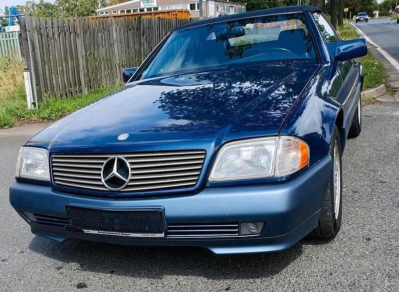 Blau Gebraucht 1994 Mercedes SL320 Cabrio | 12.900 € - Bild 1/4