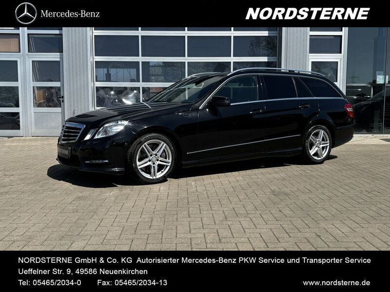 Schwarz Gebraucht 2013 Mercedes E350 AMG line Limousine | 9.888 € (Guter Preis) - Bild 1/4