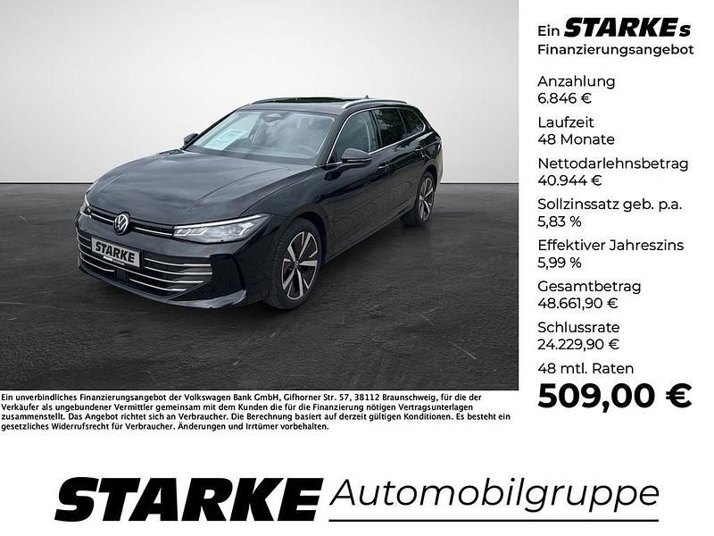 Grenadillschwarz metallic Neu 2025 VW Passat Business Kombi | 47.790 € (Guter Preis) - Bild 1/4