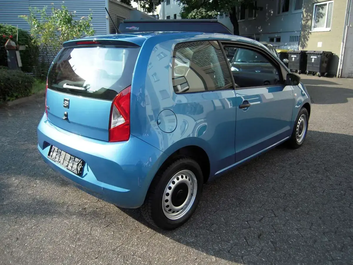 Gebraucht Seat Mii Reference 60 PS (44 kW) 2018 "costa" blau metallic Kleinwagen
