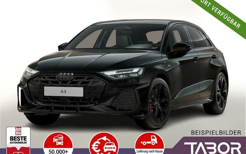 Schwarz metallic Neu 2025 Audi A3 Sportback e-tron S-Line Limousine | 45.688 € (Guter Preis) - Bild 1/4