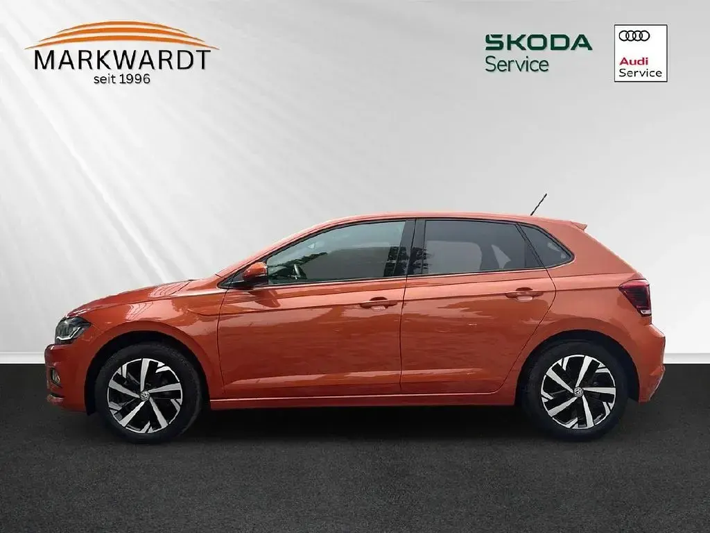 Gebraucht VW Polo Highline 116 PS (85 kW) 2019 Orange Kleinwagen