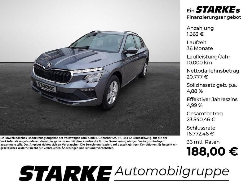 Grau (graphitegrau metallic) Gebraucht 2025 Skoda Kamiq Selection SUV | 21.969 € (Superpreis) - Bild 1/4