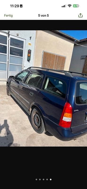 Gebraucht Opel Astra 101 PS (74 kW) 2002 Blau Kombi