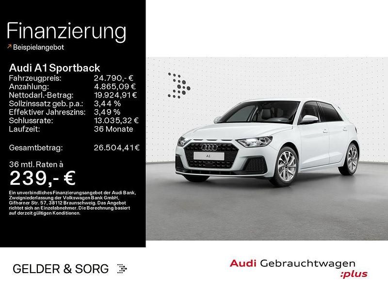 Gebraucht Audi A1 Sportback Advanced Plus 116 PS (85 kW) 2025 Gletscherweiß metallic Kleinwagen