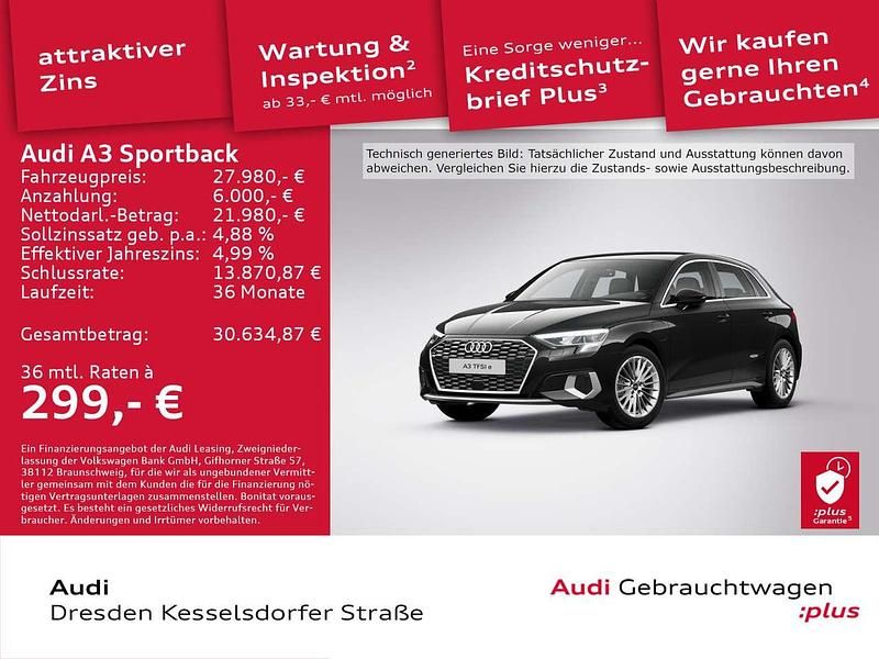 A2 brillantschwarz Gebraucht 2022 Audi A3 e-tron Advanced Plus Kleinwagen | 27.980 € (Etwas zu teuer) - Bild 1/4