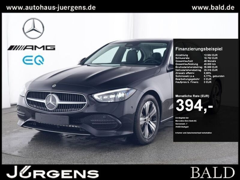 Metalliclack obsidianschwarz Gebraucht 2024 Mercedes C200 Avantgarde Limousine | 41.880 € (Fairer Preis) - Bild 1/4