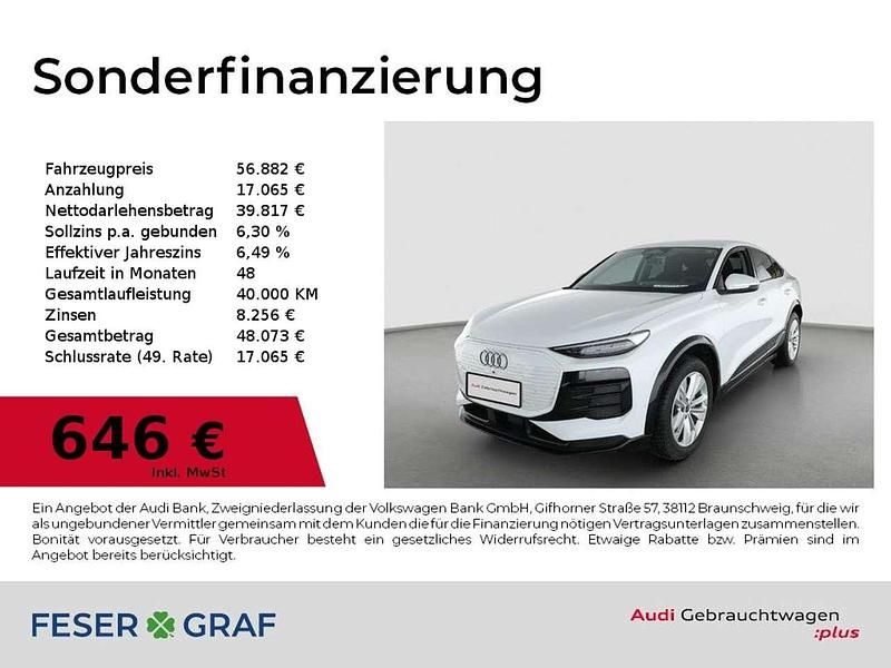 Gebraucht Audi Q6 Sportback e-tron Ambiente 185 kW (252 PS) 2025 Gletscherweiß metallic SUV