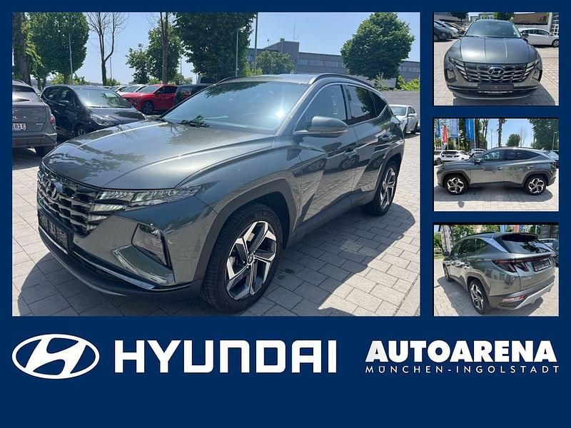 Amazon grey / met Gebraucht 2023 Hyundai Tucson Trend SUV | 28.975 € (Guter Preis) - Bild 1/4