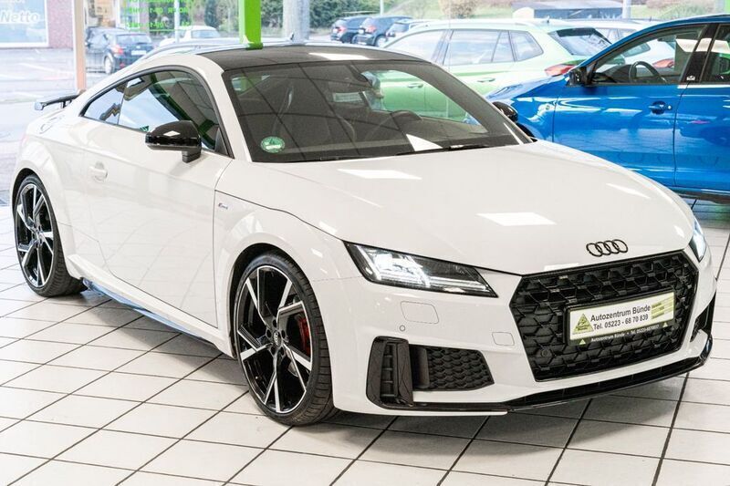 Gletscherweiß metallic Gebraucht 2021 Audi TT S-Line Coupé | 37.950 € (Teuer) - Bild 1/4
