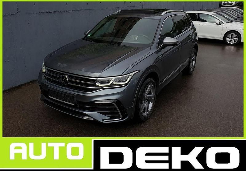 Platinum grey metallic Gebraucht 2022 VW Tiguan Allspace R-line SUV | 32.970 € (Teuer) - Bild 1/4